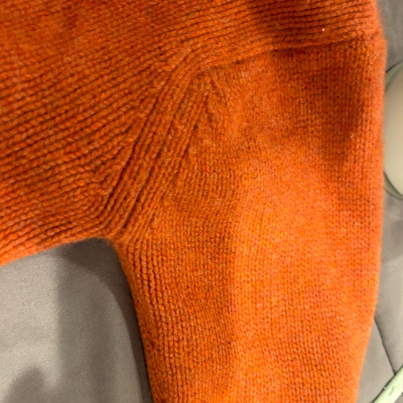 LL Bean Cardigan Women M Wool Blend Cable Knit Button Stretch Sweater Country - Picture 8 of 8